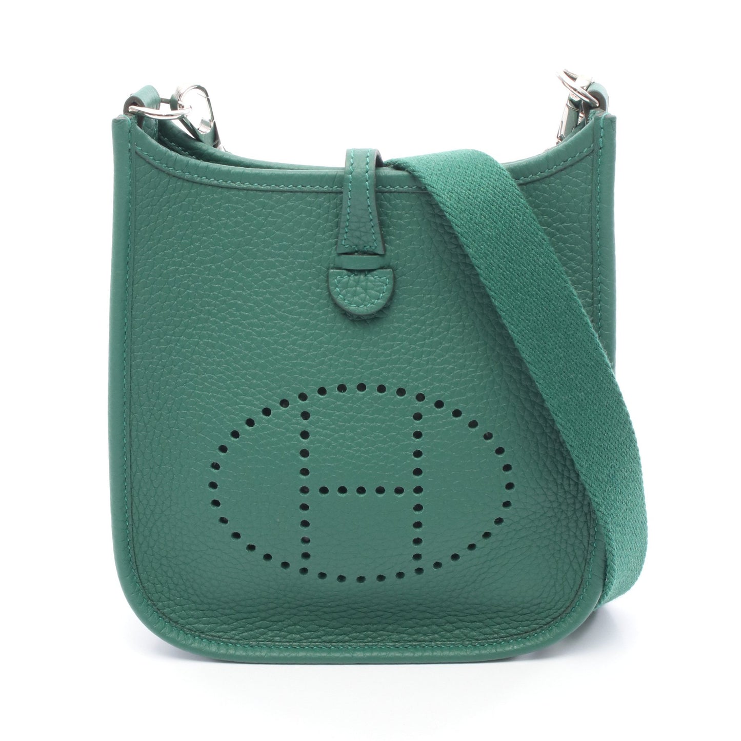 エヴリンTPM ショルダーバッグ トリヨンクレマンス グリーン シルバー金具 W刻印 エルメス バッグ HERMES
