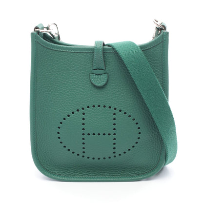 エヴリンTPM ショルダーバッグ トリヨンクレマンス グリーン シルバー金具 W刻印 エルメス バッグ HERMES