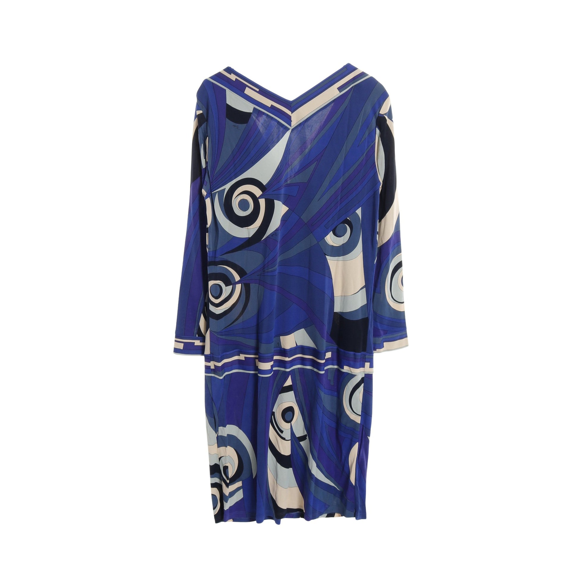 エミリオ プッチ ワンピース 秋色 38 ワンピース 総柄 レーヨン ブルー  