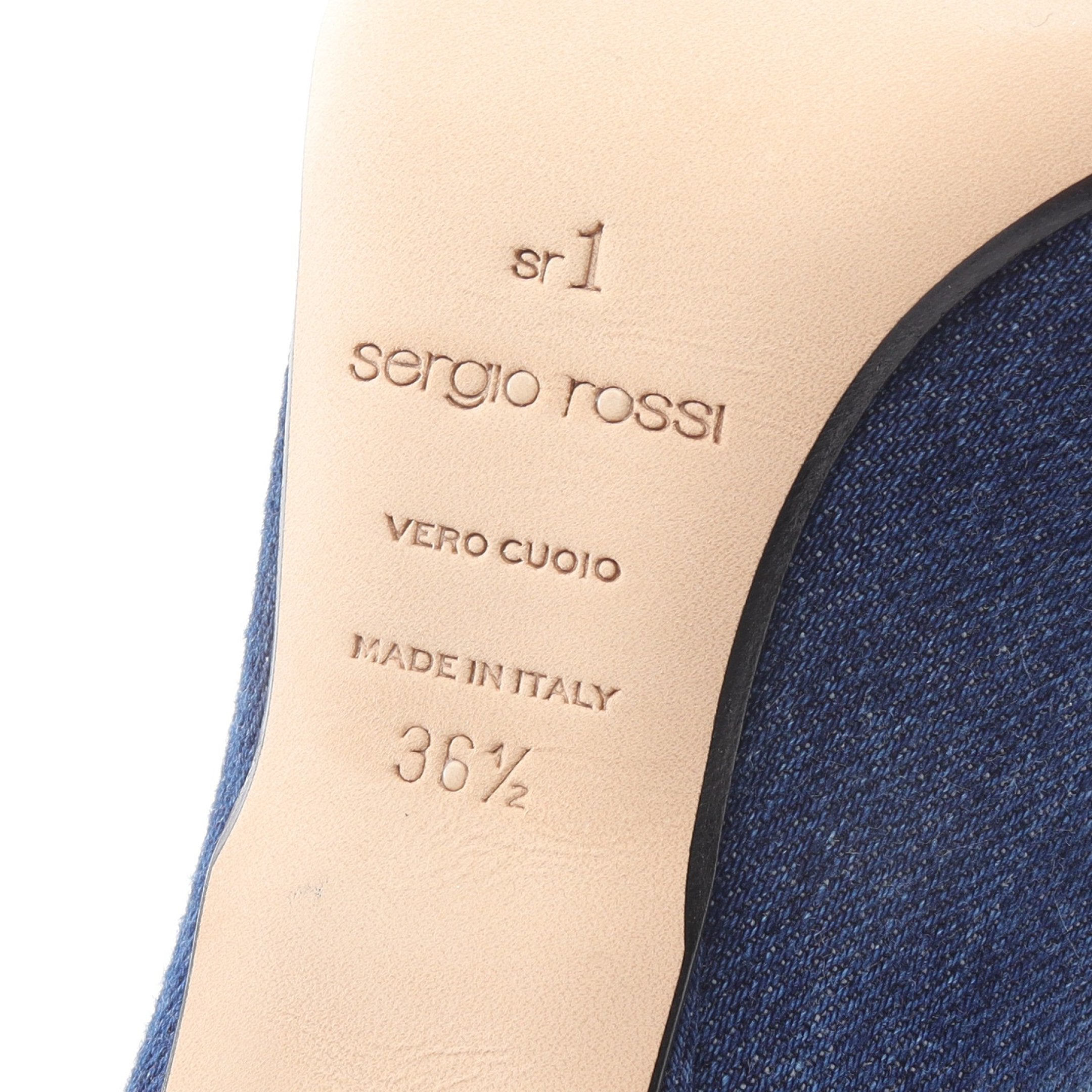 パンプス デニム インディゴブルー セルジオロッシ – RECLO