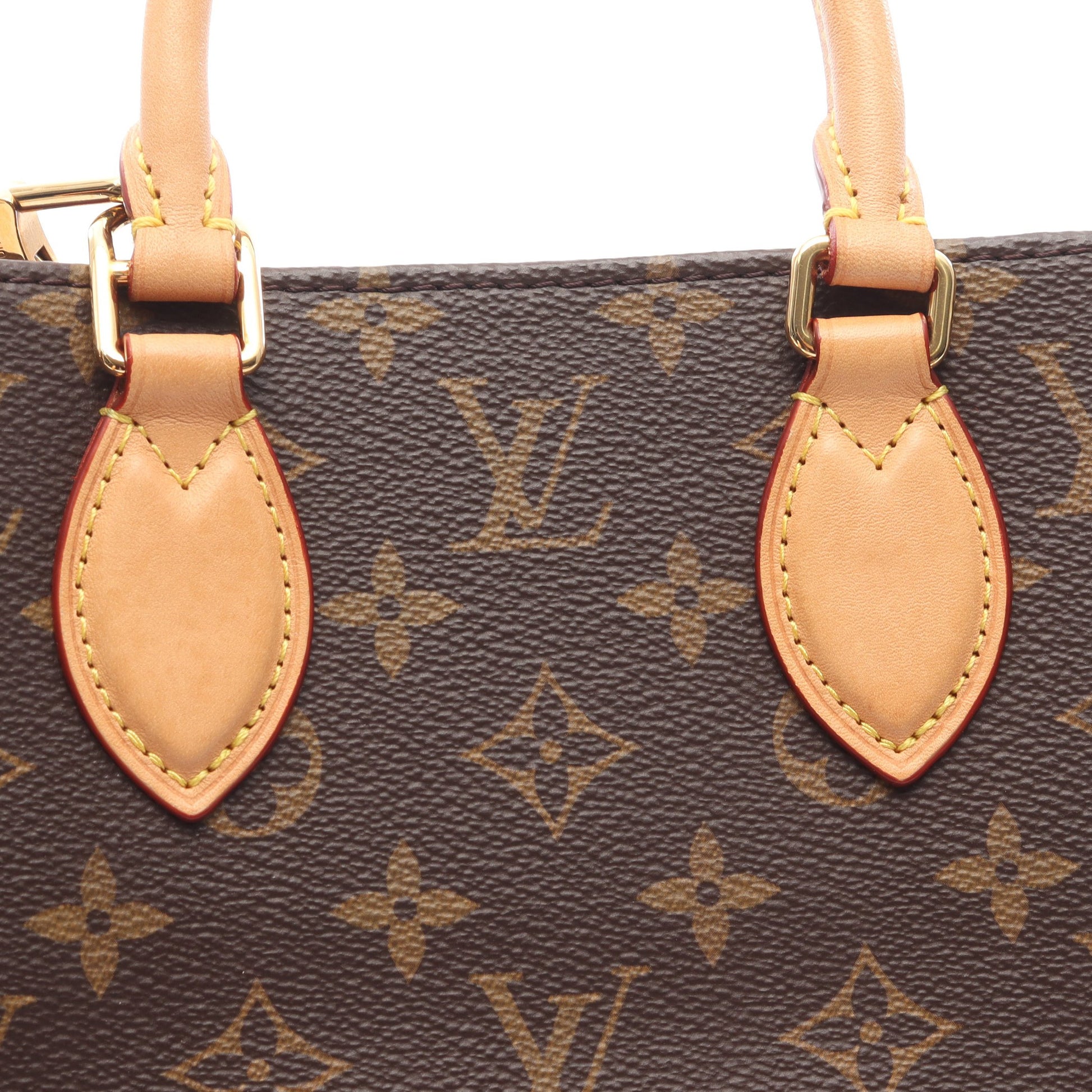 サックプラ BB ハンドバッグ PVC レザー ブラウン 2WAY ルイヴィトン バッグ LOUIS VUITTON