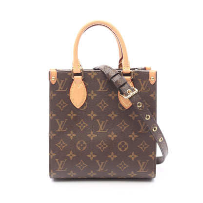 サックプラ BB ハンドバッグ PVC レザー ブラウン 2WAY ルイヴィトン バッグ LOUIS VUITTON
