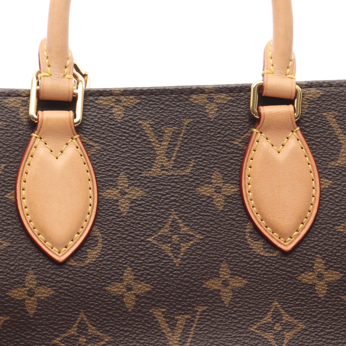 サックプラ BB ハンドバッグ PVC レザー ブラウン 2WAY ルイヴィトン バッグ LOUIS VUITTON