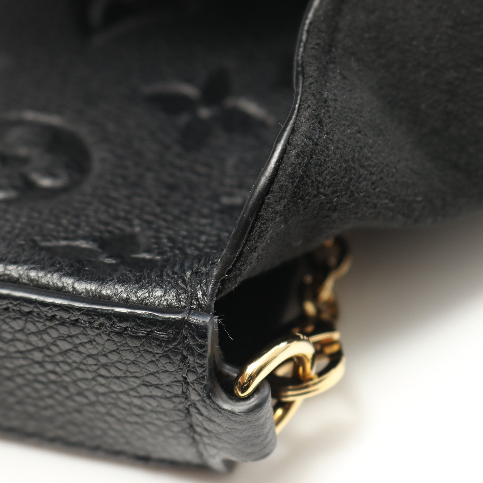 ポシェット フェリシー モノグラムアンプラント ノワール チェーンウォレット レザー ブラック ルイヴィトン バッグ LOUIS VUITTON