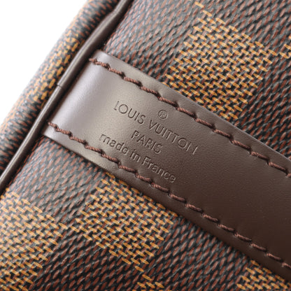 スピーディバンドリエール 25 ダミエエベヌ ハンドバッグ PVC レザー ブラウン 2WAY ルイヴィトン バッグ LOUIS VUITTON