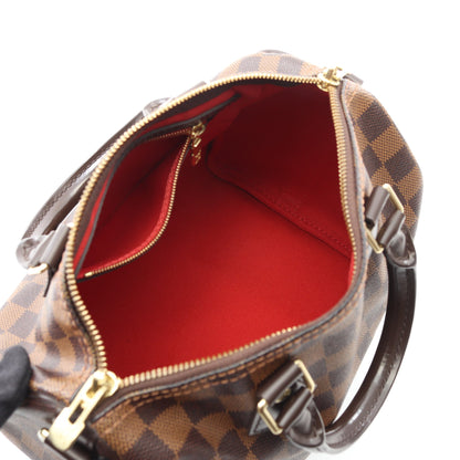 スピーディバンドリエール 25 ダミエエベヌ ハンドバッグ PVC レザー ブラウン 2WAY ルイヴィトン バッグ LOUIS VUITTON