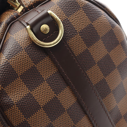スピーディバンドリエール 25 ダミエエベヌ ハンドバッグ PVC レザー ブラウン 2WAY ルイヴィトン バッグ LOUIS VUITTON
