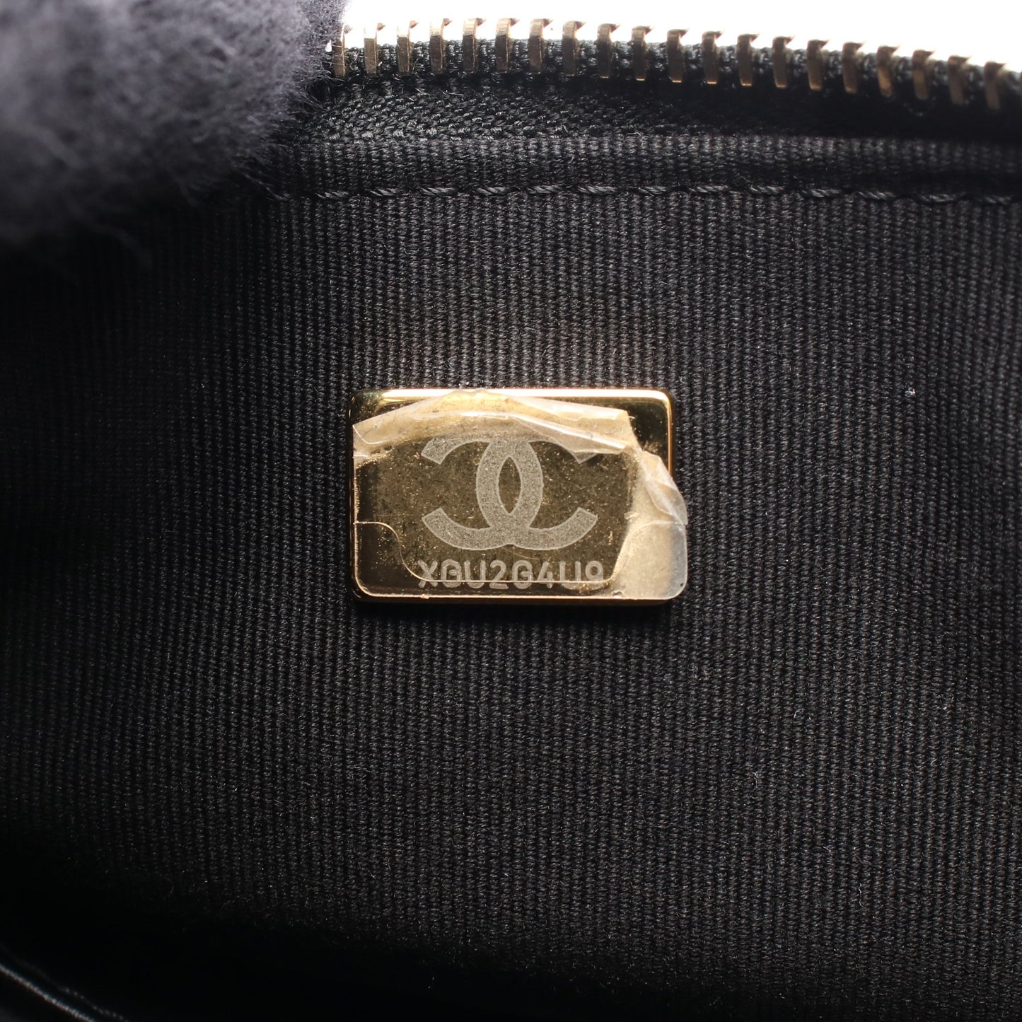 マトラッセ チェーンショルダーバッグ ラムスキン ブラック ゴールド金具 シャネル バッグ CHANEL