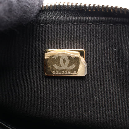 マトラッセ チェーンショルダーバッグ ラムスキン ブラック ゴールド金具 シャネル バッグ CHANEL