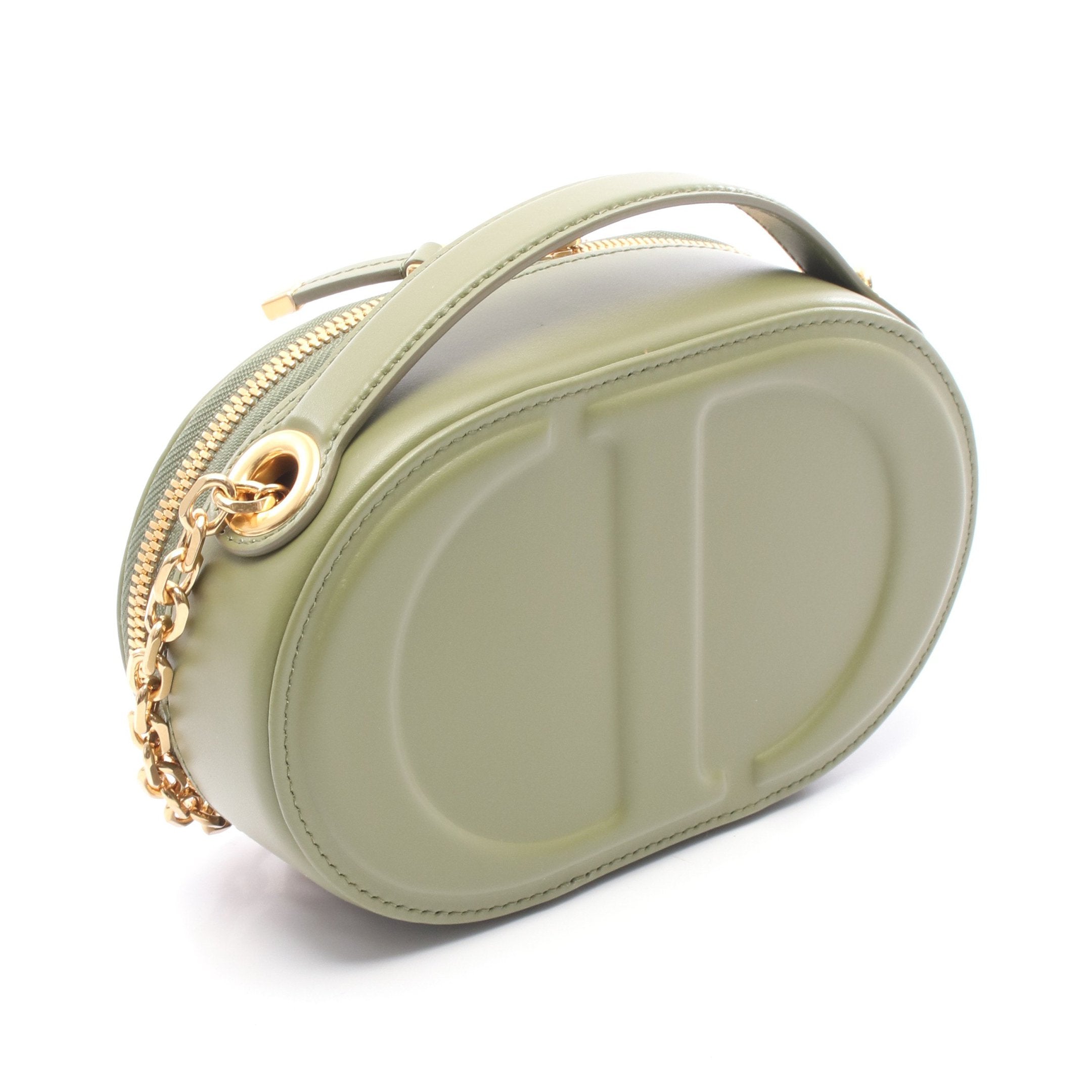 CDシグネチャー オーバル カメラバッグ チェーンショルダーバッグ