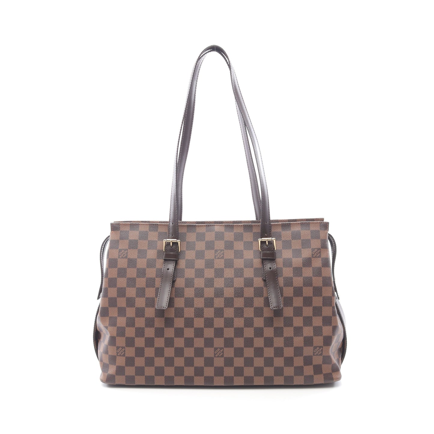チェルシー ダミエエベヌ ショルダーバッグ トートバッグ PVC レザー ブラウン ルイヴィトン バッグ LOUIS VUITTON