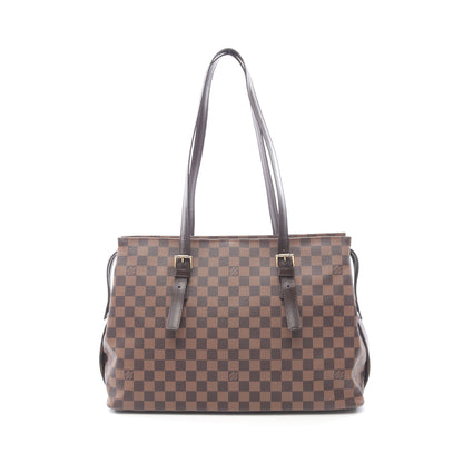 チェルシー ダミエエベヌ ショルダーバッグ トートバッグ PVC レザー ブラウン ルイヴィトン バッグ LOUIS VUITTON
