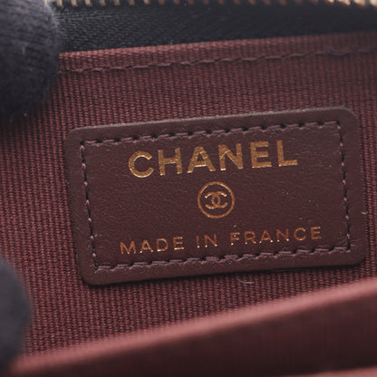 クラシック ジップ コインパース マトラッセ コインケース キャビアスキン ブラック ゴールド金具 シャネル 財布・小物 CHANEL