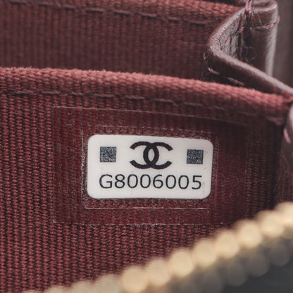 クラシック ジップ コインパース マトラッセ コインケース キャビアスキン ブラック ゴールド金具 シャネル 財布・小物 CHANEL
