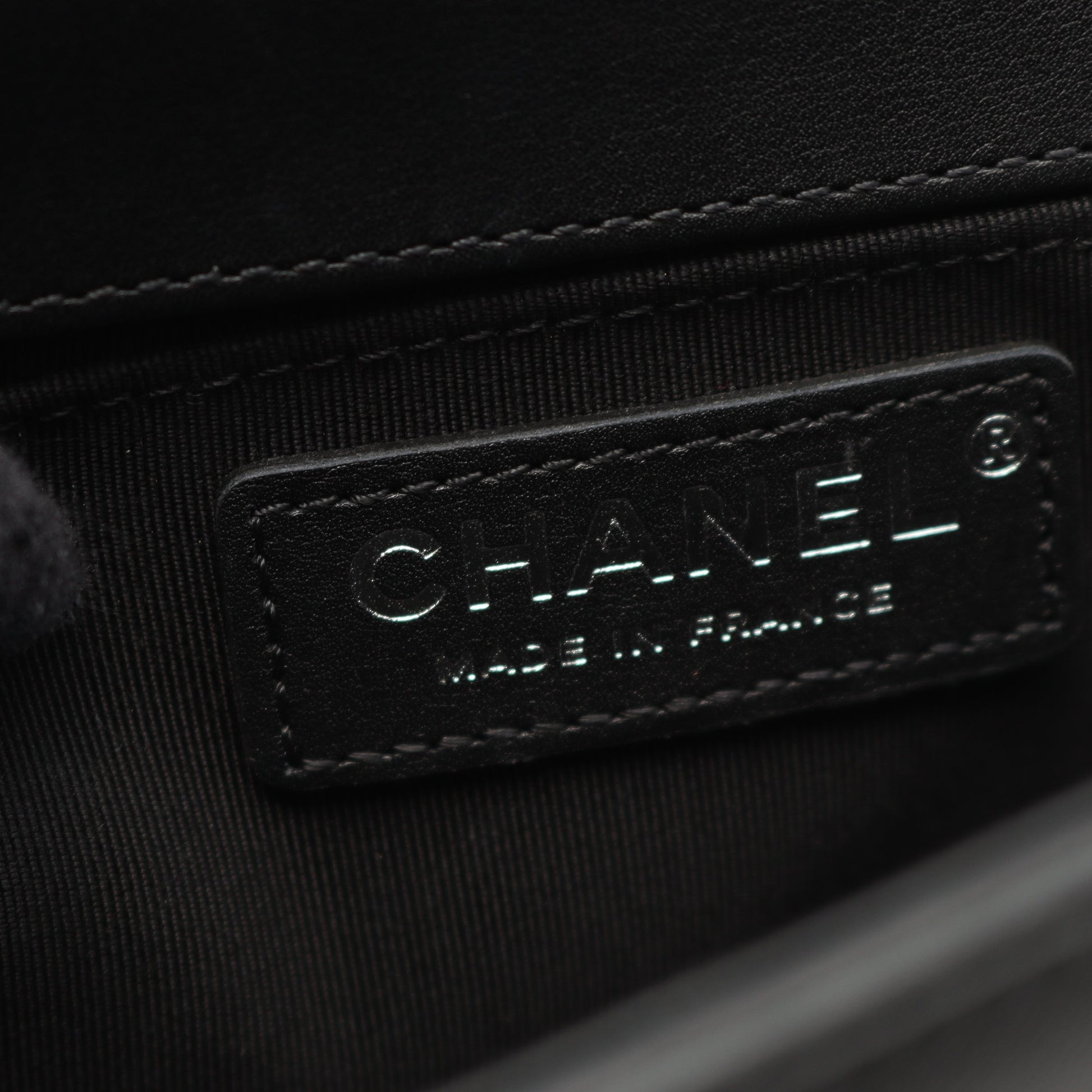 ボーイシャネル スモール チェーンショルダーバッグ ラムスキン ブラック アンティークシルバー金具 シャネル バッグ CHANEL