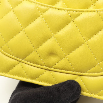マトラッセ チェーンウォレット ラムスキン イエロー ゴールド金具 シャネル バッグ CHANEL