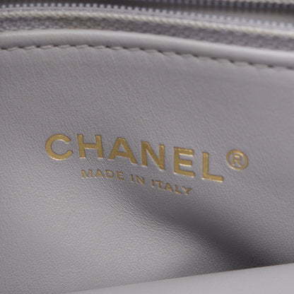 ミニマトラッセ チェーンショルダーバッグ ラムスキン グレー ゴールド金具 シャネル バッグ CHANEL