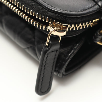 2.55 マトラッセ チェーンウォレット エイジドカーフスキン ブラック ゴールド金具 シャネル バッグ CHANEL
