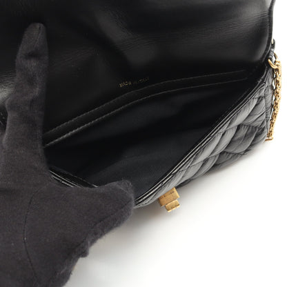 2.55 マトラッセ チェーンウォレット エイジドカーフスキン ブラック ゴールド金具 シャネル バッグ CHANEL