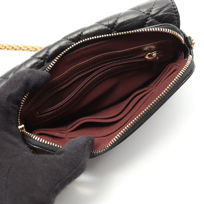 2.55 マトラッセ チェーンウォレット エイジドカーフスキン ブラック ゴールド金具 シャネル バッグ CHANEL