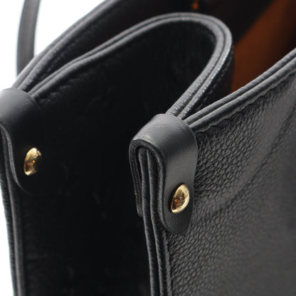 オンザゴーMM モノグラムアンプラント ノワール ショルダーバッグ トートバッグ レザー ブラック 2WAY ルイヴィトン バッグ LOUIS VUITTON