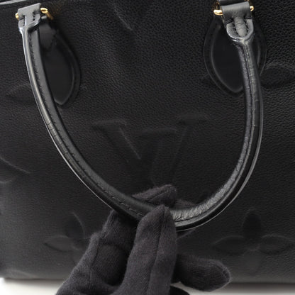 オンザゴーMM モノグラムアンプラント ノワール ショルダーバッグ トートバッグ レザー ブラック 2WAY ルイヴィトン バッグ LOUIS VUITTON