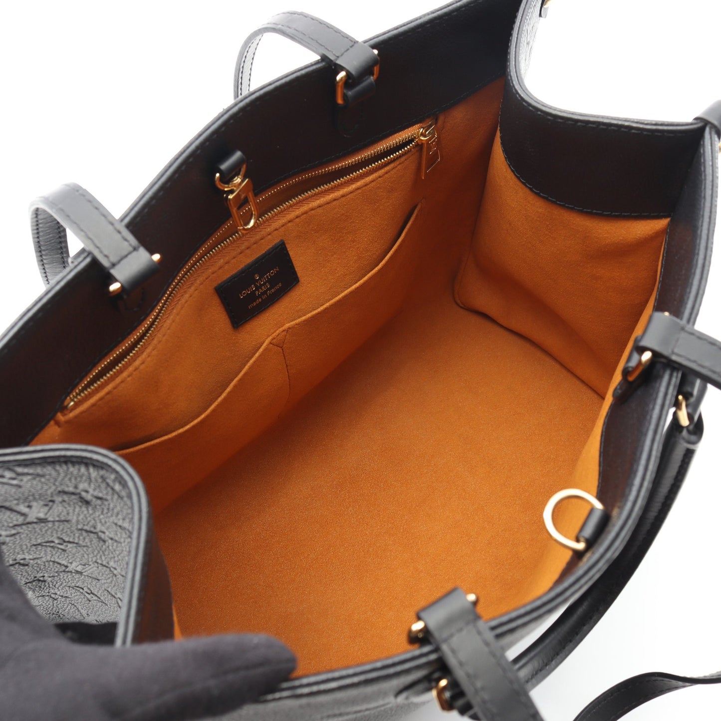 オンザゴーMM モノグラムアンプラント ノワール ショルダーバッグ トートバッグ レザー ブラック 2WAY ルイヴィトン バッグ LOUIS VUITTON