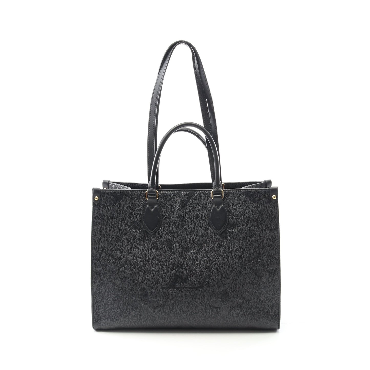 オンザゴーMM モノグラムアンプラント ノワール ショルダーバッグ トートバッグ レザー ブラック 2WAY ルイヴィトン バッグ LOUIS VUITTON