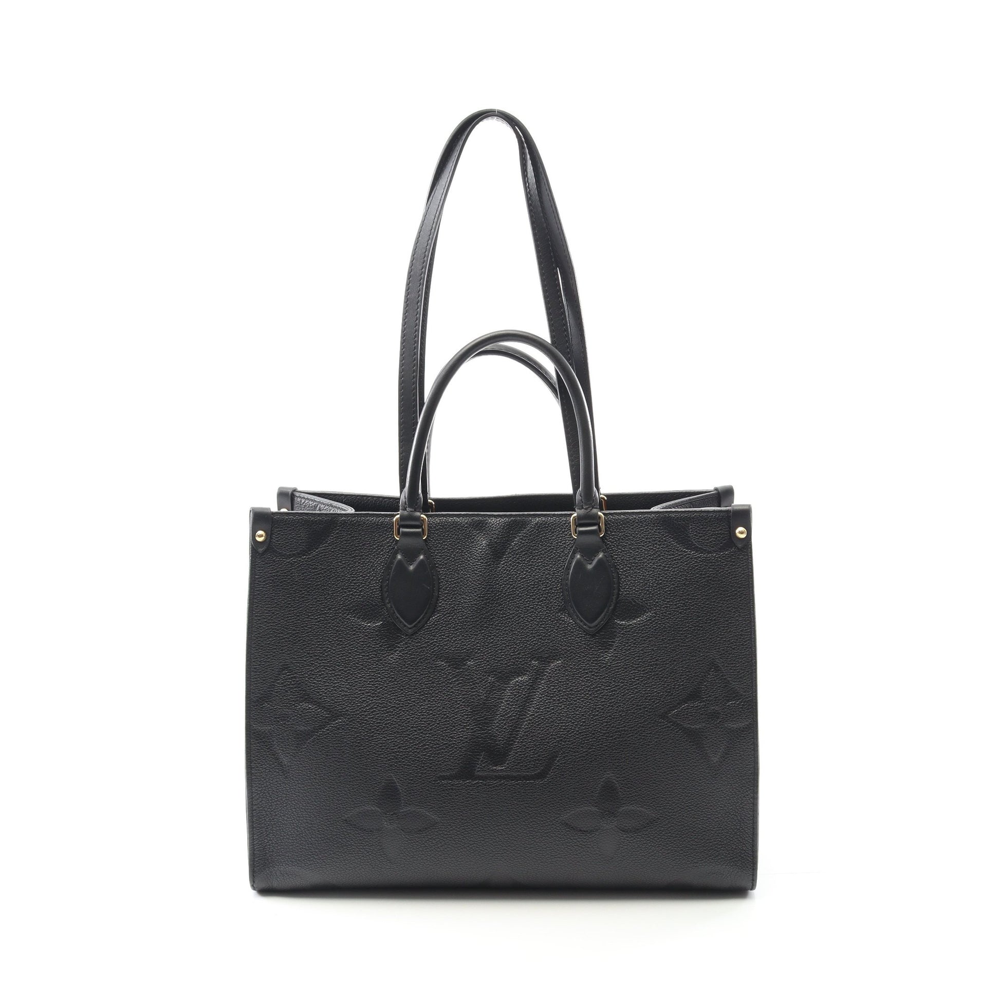 オンザゴーMM モノグラムアンプラント ノワール ショルダーバッグ トートバッグ レザー ブラック 2WAY ルイヴィトン バッグ LOUIS VUITTON