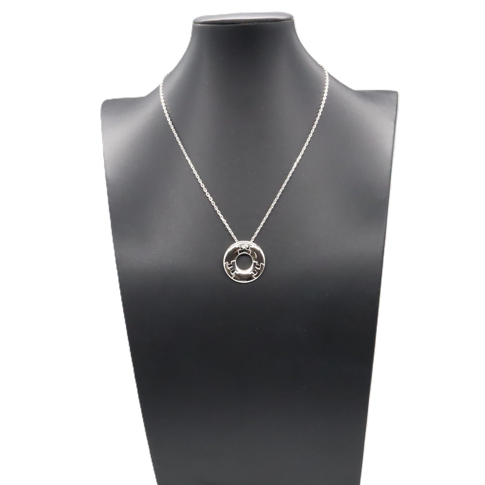 エルメス　size 19 ヘラクレス　Hロゴ　ゴールド　シルバー　k18 925 エルメス size 19 ヘラクレス Hロゴ ゴールド シルバー k18 925