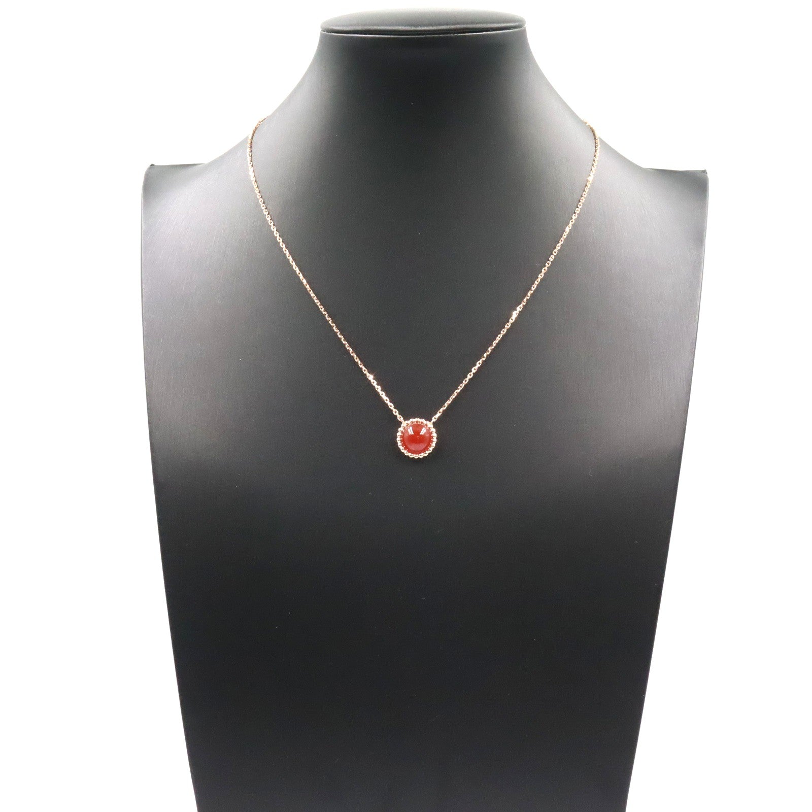 ペルレ クルール ネックレス カーネリアン ネックレス K18PG