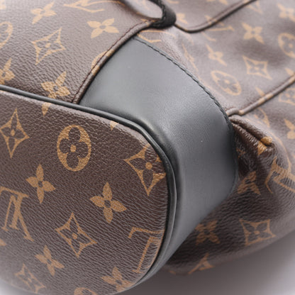 クリストファー MM モノグラムマカサー バックパック リュックサック PVC レザー ブラウン ブラック ルイヴィトン バッグ LOUIS VUITTON