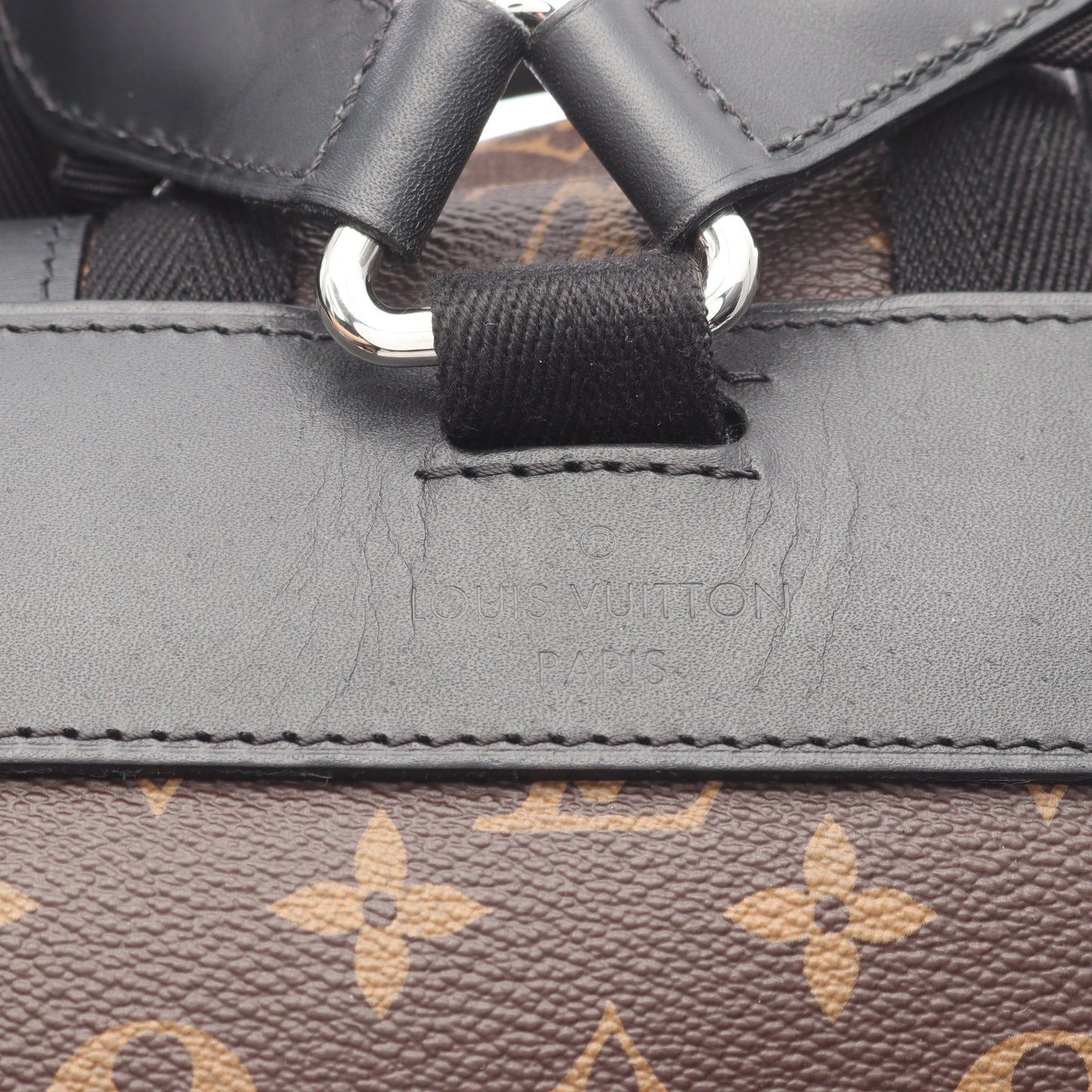 クリストファー MM モノグラムマカサー バックパック リュックサック PVC レザー ブラウン ブラック ルイヴィトン バッグ LOUIS VUITTON