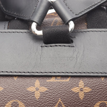 クリストファー MM モノグラムマカサー バックパック リュックサック PVC レザー ブラウン ブラック ルイヴィトン バッグ LOUIS VUITTON