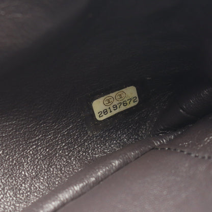ココマーク Wチェーンショルダーバッグ ツイード レザー グレー ゴールド金具 シャネル バッグ CHANEL