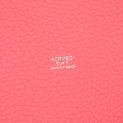 ピコタンロックMM ローズアザレ ハンドバッグ レザー ピンク シルバー金具 W刻印 エルメス バッグ HERMES