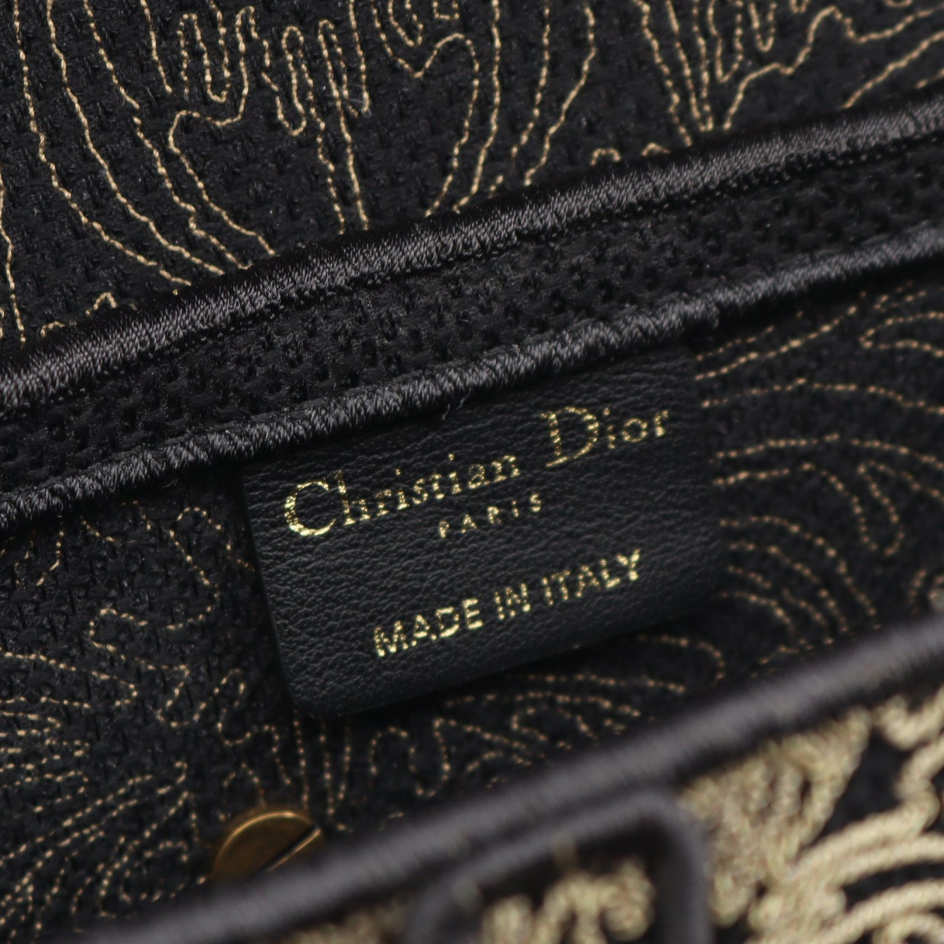 サドルバッグ ハンドバッグ キャンバス ブラック ベージュ クリスチャンディオール バッグ Christian Dior