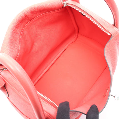 リンディ30 ローズジャイプール ショルダーバッグ トリヨンクレマンス コーラルピンク シルバー金具 A刻印 エルメス バッグ HERMES