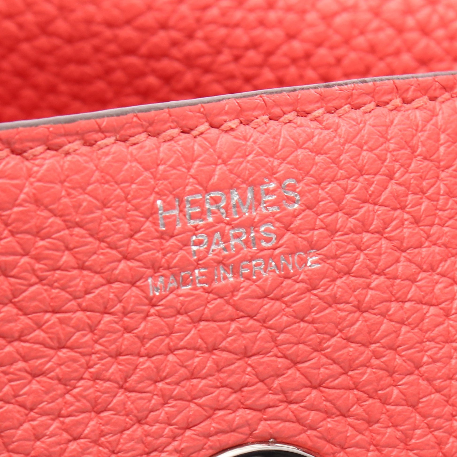 リンディ30 ローズジャイプール ショルダーバッグ トリヨンクレマンス コーラルピンク シルバー金具 A刻印 エルメス バッグ HERMES