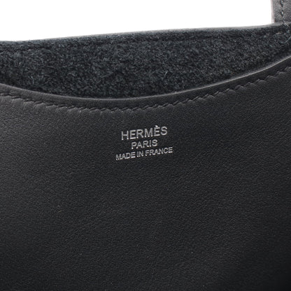 インザループ18 ハンドバッグ トリヨンクレマンス ブラック シルバー金具 K刻印 エルメス バッグ HERMES
