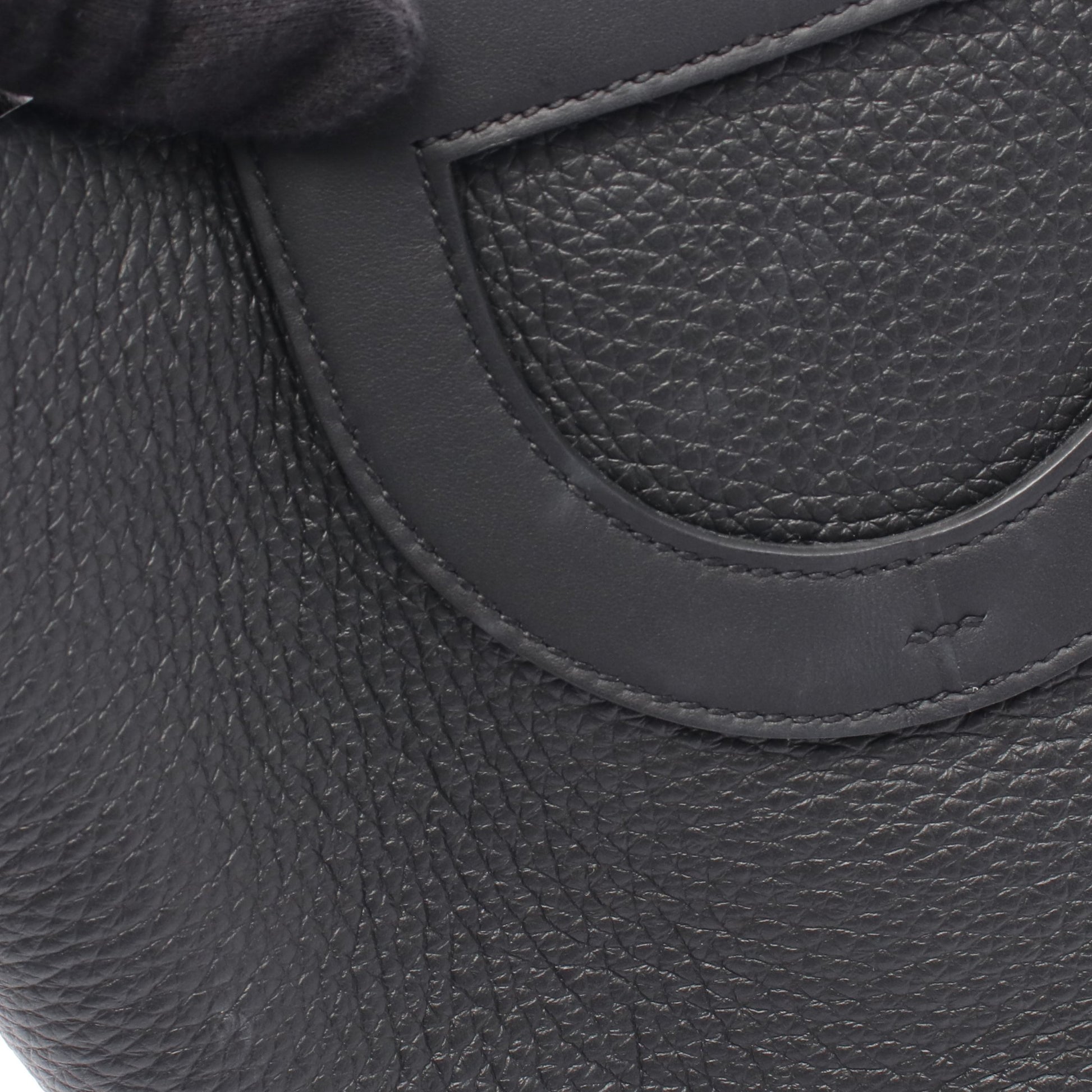 インザループ18 ハンドバッグ トリヨンクレマンス ブラック シルバー金具 K刻印 エルメス バッグ HERMES