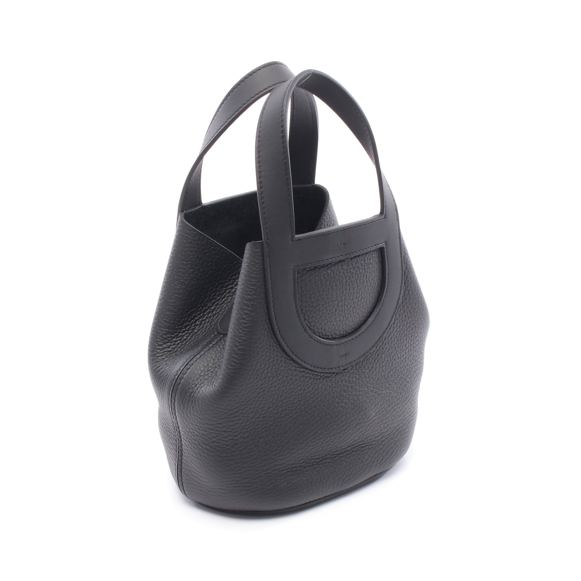 インザループ18 ハンドバッグ トリヨンクレマンス ブラック シルバー金具 K刻印 エルメス バッグ HERMES
