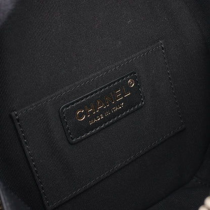 マトラッセ チェーンショルダーバッグ ラムスキン ブラック ゴールド金具 シャネル バッグ CHANEL