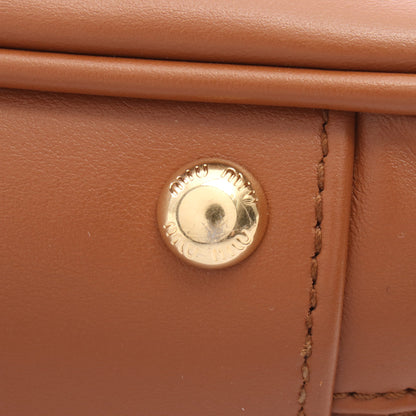 アルカディ ハンドバッグ レザー ブラウン 2WAY ミュウミュウ バッグ miu miu