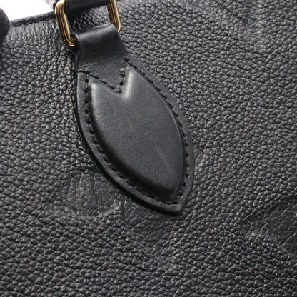 オンザゴーMM モノグラムアンプラント ノワール ショルダーバッグ トートバッグ レザー ブラック ルイヴィトン バッグ LOUIS VUITTON