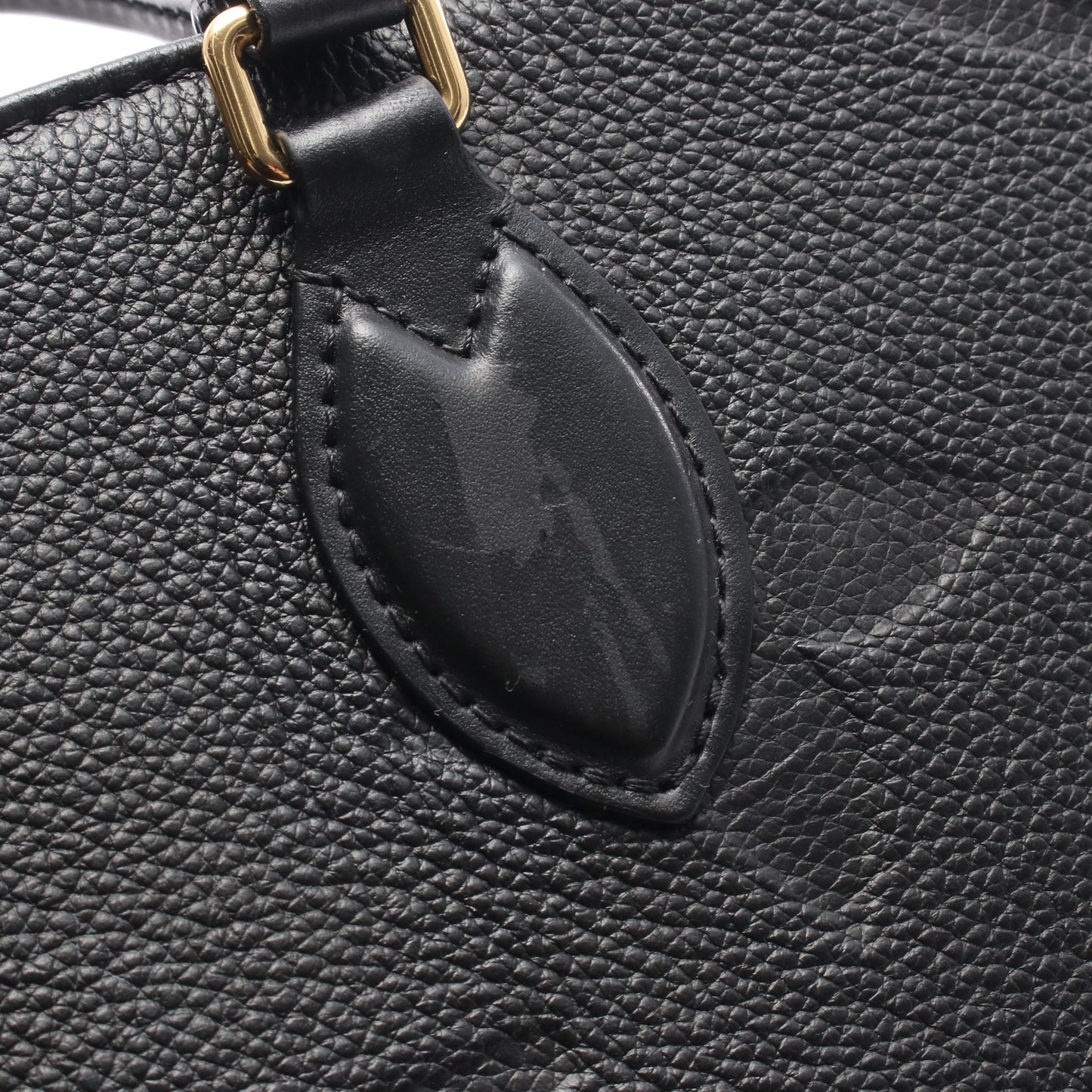 オンザゴーMM モノグラムアンプラント ノワール ショルダーバッグ トートバッグ レザー ブラック ルイヴィトン バッグ LOUIS VUITTON