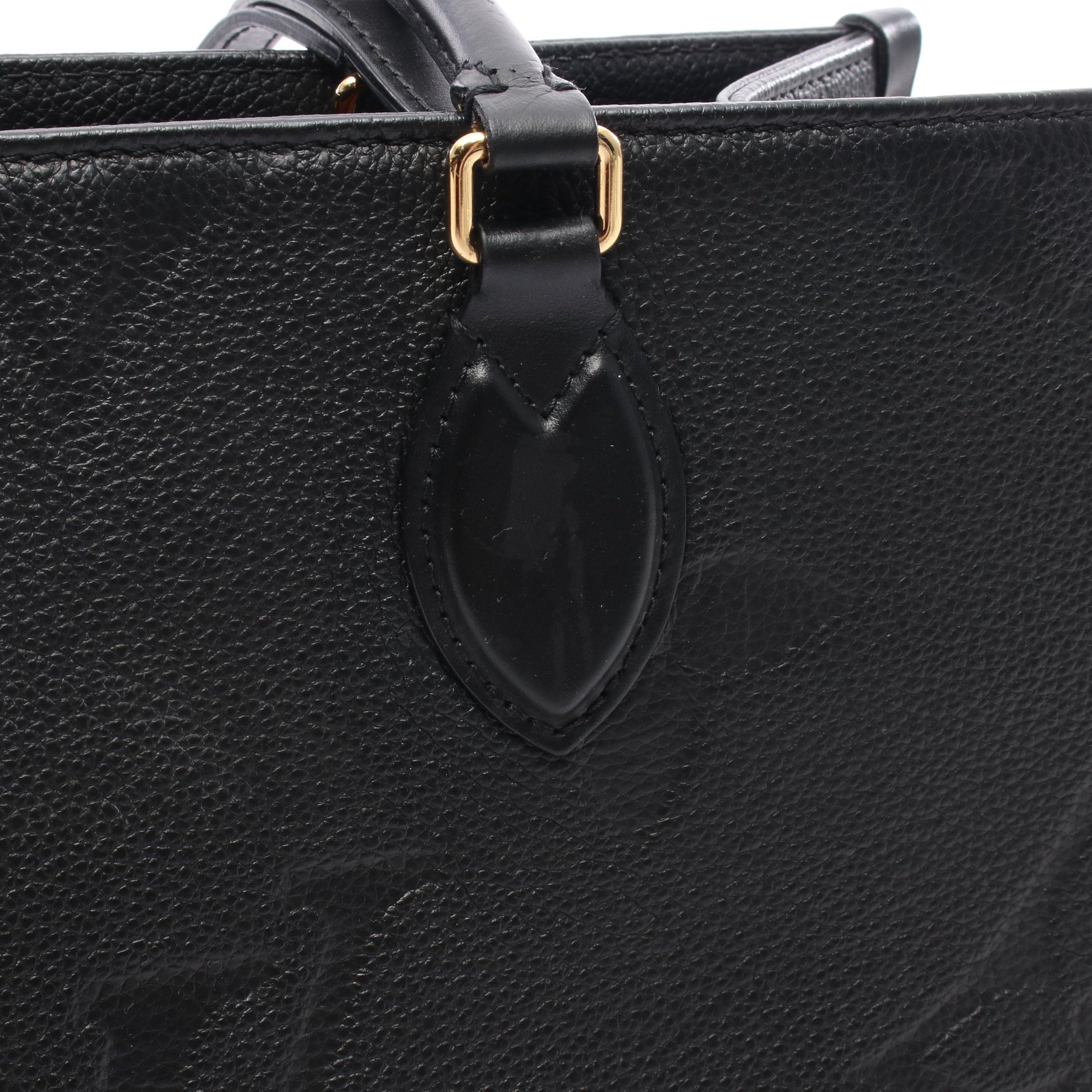 オンザゴーMM モノグラムアンプラント ノワール ショルダーバッグ トートバッグ レザー ブラック ルイヴィトン バッグ LOUIS VUITTON