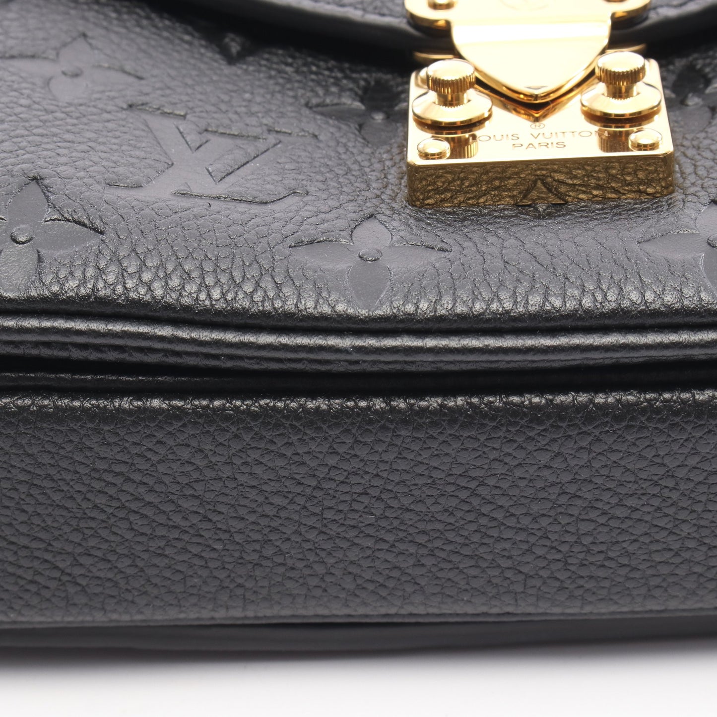 ポシェットメティス EW モノグラムアンプラント ハンドバッグ レザー ブラック 2WAY ルイヴィトン バッグ LOUIS VUITTON