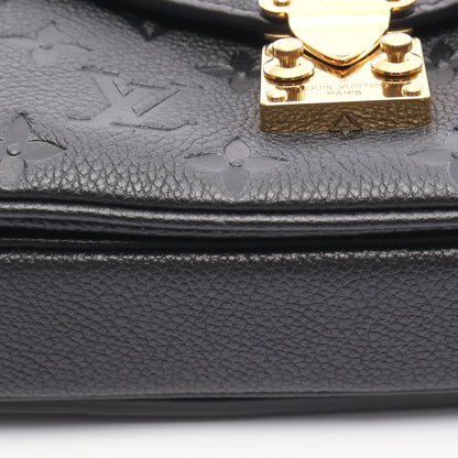 ポシェットメティス EW モノグラムアンプラント ハンドバッグ レザー ブラック 2WAY ルイヴィトン バッグ LOUIS VUITTON