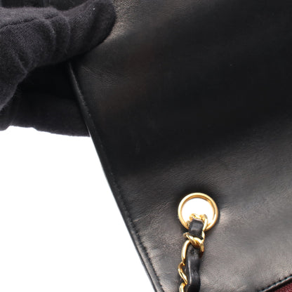 マドモアゼル チェーンショルダーバッグ ラムスキン ブラック ゴールド金具 シャネル バッグ CHANEL